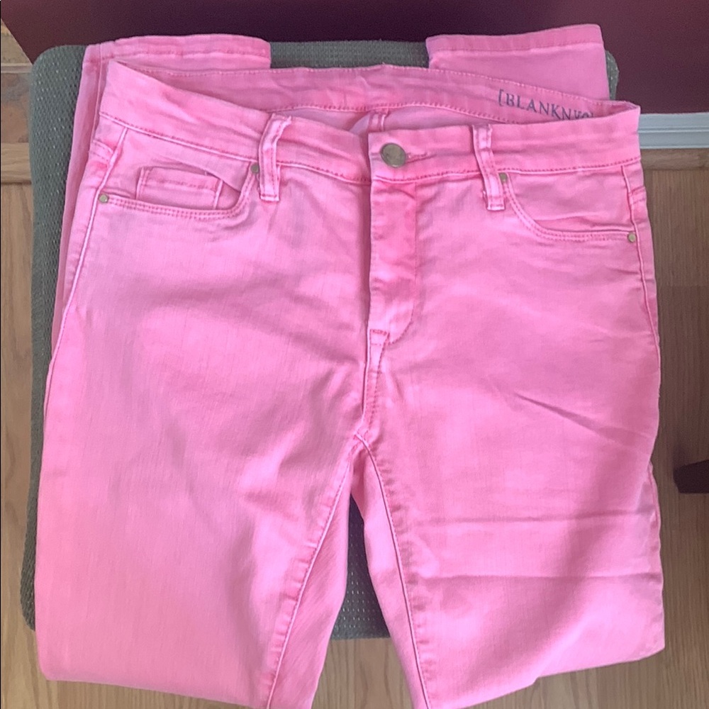 Blank NYC Pink Skinny Jeans Vibrant Stretch